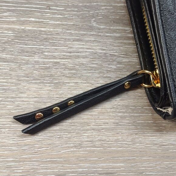 1008-6 Jessica Simpson Black and White Patterned Women's wallet - Picture 8 of 11